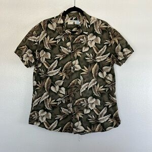 EUC High Surf Men’s Cotton Hawaiian Floral Button Down Shirt sz M